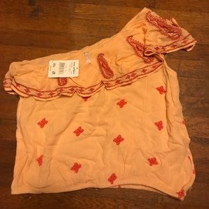 Free People one shoulder top